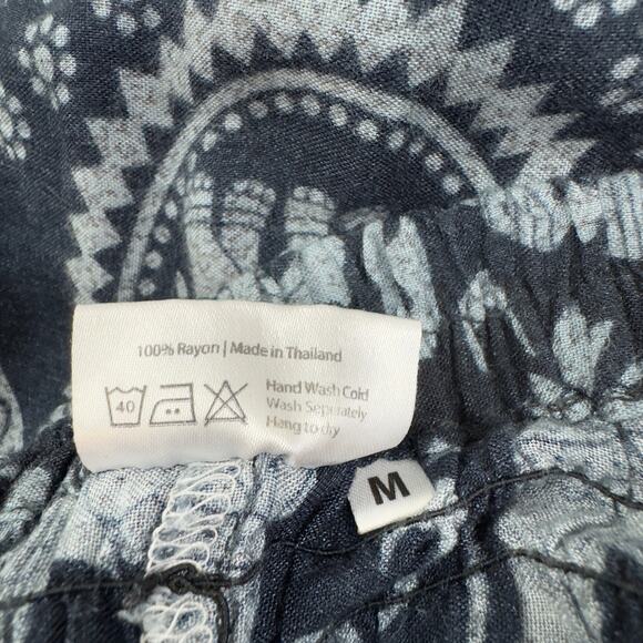 The Elephant Pants Elephant Print Boho Hippie Lightweight Pants Women's Size M - Picture 8 of 9